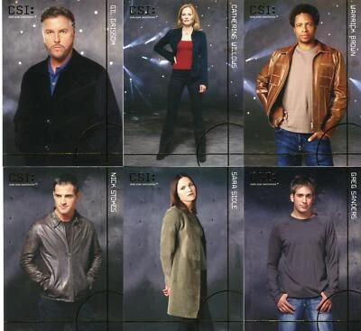 CSI Crime Scene Investigation Season 1 DNA Fingerprint Chase Card Set DNA1-6 - Image 1 of 2