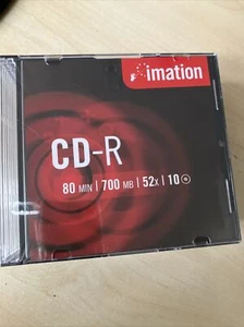 Pack de 10 CD-R Imation, 80MN, 700MB, 52x neuf (CD1) - Photo 1/3