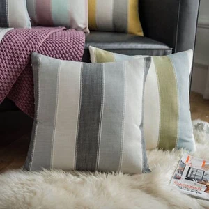 Square Stripe Print Cushion Cover Pillowcases Bed Sofa Covers Office Throw Decor - Picture 1 of 16