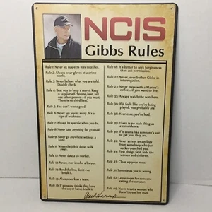 New! NCIS Gibbs Rules 8” x 12” Sign - Picture 1 of 1