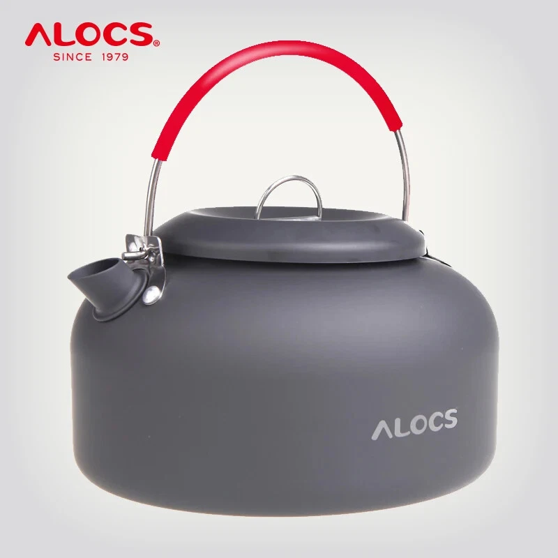 ALOCS Outdoor Water Kettle Teapot Coffee Pot 1.4L Aluminum Picnic Camping Hiking - Image 1 of 4
