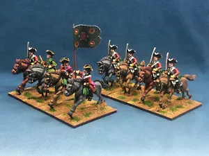 28 mm Sieben Jahre Krieg WGS bemalt britische 4. Dragoner GBA3-1 - Bild 1 von 11