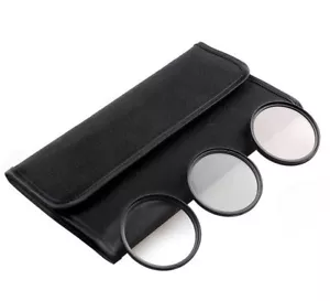 52mm 3-Piece UV/CPL/ND8 Filter Kit for Digital SLR Camera & Lens NEW + Cloth - Picture 1 of 5