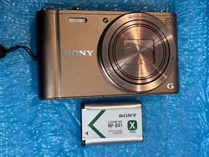 Sony Cyber Shot DSC WX300 18.2MP Digital Camera brown Japanese language only - Picture 1 of 17