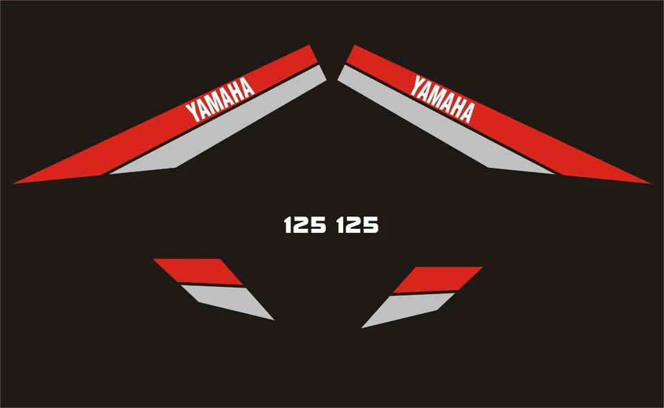 Kit de calcomanías Yamaha DT125 MX 1980 Foto 1 de 1