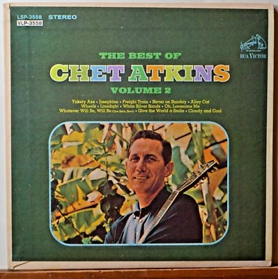 The Best of Chet Atkins Vol 2 Compact 33 Jukebox EP 7" Vinyl COVER Only & Strips - Image 1 of 4
