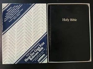 King James Hand Size Giant Print Reference Holy Bible (1982,Holman) Original Box - Picture 1 of 17