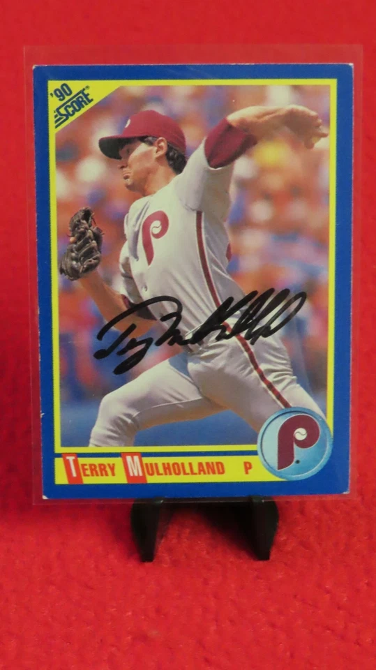Partitura Terry Mulholland Philadelphia Phillies 1990 #542 autografiada/firmada Foto 1 de 4