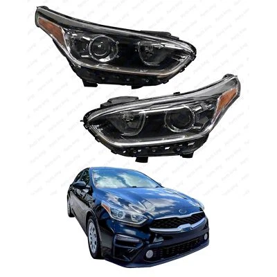 Para Kia Forte 2019 2020 2021 halógeno sin conjunto de faros LED bombilla izquierda derecha Foto 1 de 4