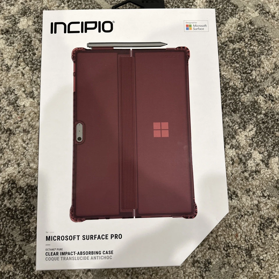 INCIPIO Octane Pure Rugged Case For Microsoft Surface Pro 2017 Burgundy - Image 1 of 3
