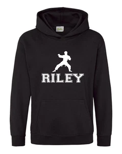 Personalised Martial Arts Hoodie for kids, Child's Name Hooded Sweatshirt - Picture 1 of 10
