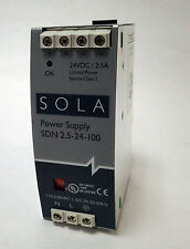 SOLA SDN 2.5-24-100 DC POWER SUPPLY  24VDC 2.5A