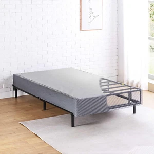 Twin Box Spring, 9" High Profile with Heavy Duty Steel Slat Mattress Foundation - Picture 1 of 10