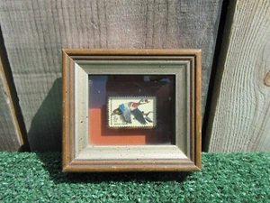 Vintage Smiles Postage Stamp Art 6 Cent Waterfowl Conservation - Picture 1 of 7