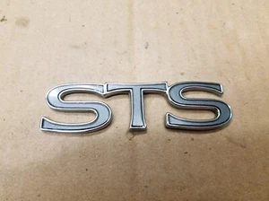 Cadillac OEM STS Gray & Chrome Rear Trunk Emblem Badge Logo Nameplate Name Plate - Picture 1 of 2