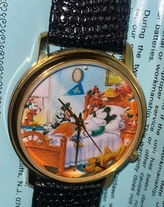 Disney Mickey Mouse Through the Years Watch Rare W/original Case & Paper - Picture 1 of 9