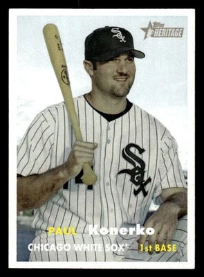 2006 Topps Heritage #28 Paul Konerko Card Chicago White Sox - Image 1 of 2