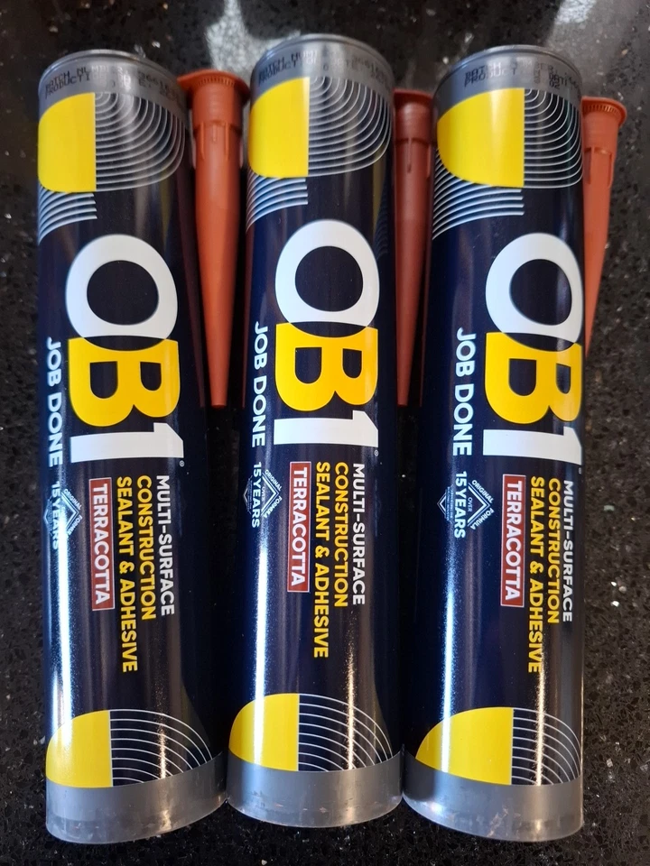 SIROFLEX 3 X OB1 Multi-Surface TERRACOTTA Sealant & Adhesive Waterproof Silicone