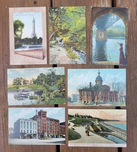 1910 Postcards Milwaukee Wisconsin Maxon's Bay Cedar Lake Courthouse River - Picture 1 of 13