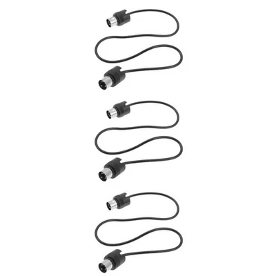  3 Pieces Music Keyboard Instrument Cables Midi Instruments Sound - Image 1 of 4