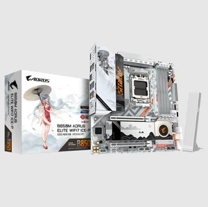 Gigabyte B850M AORUS ELITE WIFI7 ICE-P AM5 AMD Ryzen 9/8/7000 Series Processors - Picture 1 of 4