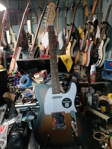 new SATIN FINISH SQUIER TELECASTER=sunburst- new LUTHIER SET UP w/extras - Picture 1 of 8