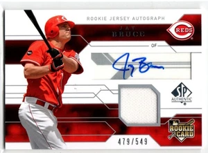 Camiseta deportiva de novato de béisbol auténtica UD SP 2008 autógrafa automática Jay Bruce REDS/549 - Imagen 1 de 1