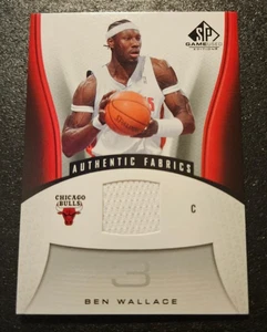 2006-07 Upper Deck SP Game Used Edition Authentic Fabrics #125 Ben Wallace Bulls - Bild 1 von 2