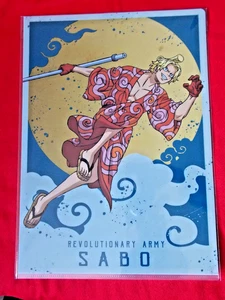 ⭐ CARPETA DE ARCHIVOS TRANSPARENTE SABO BANDAI TAMAÑO A4 SELLADA DE UNA PIEZA REINO UNIDO 🚚 ANIME - Imagen 1 de 2