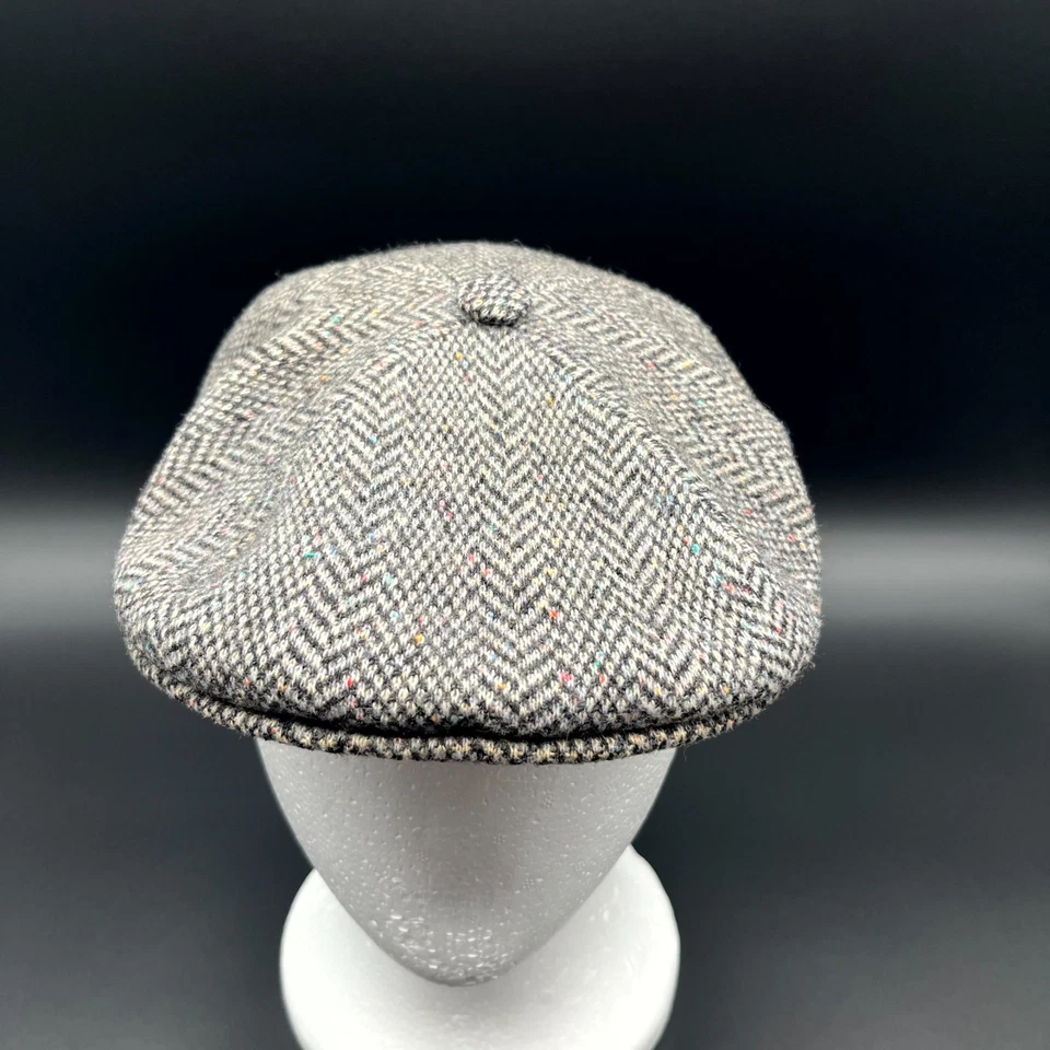 Sombrero Kangol Para Hombres Marrón Espiga Gorra de Newsboy Plana Ajustada Invierno Exterior Foto 1 de 4