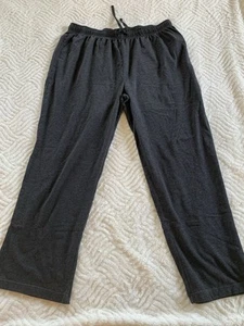 UNIQLO Men’s Dark Gray Active Sweatpants Pajamas PJs Straight XL - Picture 1 of 8