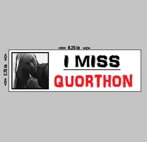 Vinyl Bumper Sticker - I Miss Quorthon Bathory Black Metal Swedish Photograph - Picture 1 of 1