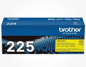 Original Brother Laserpatrone gelb mit hoher Reichweite TN225Y versiegelt in offener Verpackung - Bild 1 von 4