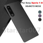Pour Sony Xperia 1 iii XQ-BC72 BC52 housse de batterie verre arrière + boîtier pour objectif appareil photo