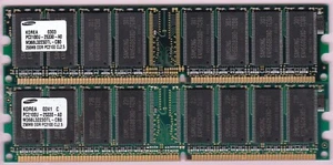 512MB 2x256MB PC-2100 DDR-266 SAMSUNG M368L3223DTL-CB0 HP 175924-001 MEMORY DDR1 - Picture 1 of 5