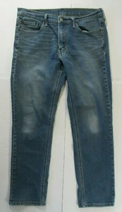 Levis 541 Men's Distressed Whisker Faded Athletic Tapered Blue Jeans W33 L29* - Picture 1 of 8