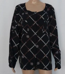 ANNE KLEIN Women's Blouse Black Size XL - Picture 1 of 10