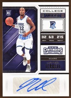 2018-19 Panini Contenders Draft College Ticket Jared Terrell Autograph AUTO RC - Image 1 of 2