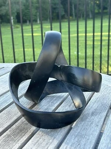 Abstract Cast Iron Sculpture 7” X 7” X 8” Using 1.5” X .125” Material - Picture 1 of 4