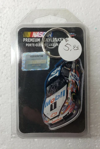 Tony Stewart Mobil 1 NASCAR #14 Premium Acrylic Keychain Mirror Back Key Ring Cover