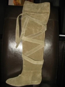 Botas planas altas altas de gamuza Chloe 36,5 EU $1095 - Imagen 1 de 12