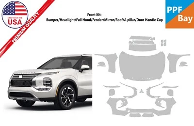 For Mitsubishi Outlander 2022-2025 Front Paint Protection Film PreCut PPF - Image 1 of 4