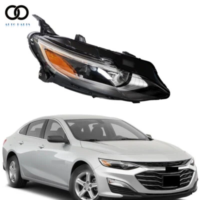 Conjunto de faros laterales derechos halógenos para pasajero Chevrolet Malibu 2019 2020 2021 Foto 1 de 4