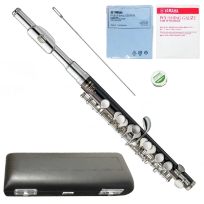 Yamaha YPC-32 Piccolo strumento musicale a fiato Japan YPC32 nero nichel argento - Immagine 1 di 2