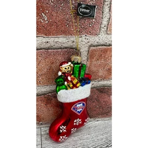 Neu mit Etikett Philadelphia Phillies Weihnachtsstrumpf Ornament - Bild 1 von 6