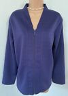 Size 16/18 Bonmarche purple lounge & sleepwear long sleeved zipped jacket