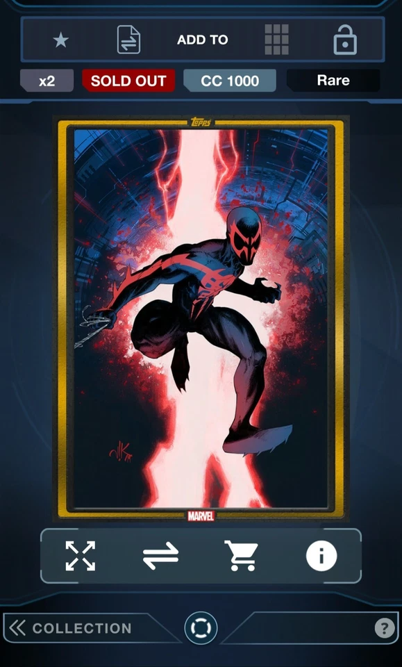 Topps Marvel Collect DIGITAL COMIC BOOK GOLD  SPIDER-MAN 2099 #1 - Image 1 of 1