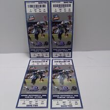 2008 Titans vs Houston Texans Lot of 4 Full Unused NFL Football Tickets