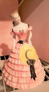 Vintage GOLDSCHEIDER EVERLAST - USA Southern Belle Figurine -Pink Dress EXC COND - Picture 1 of 3