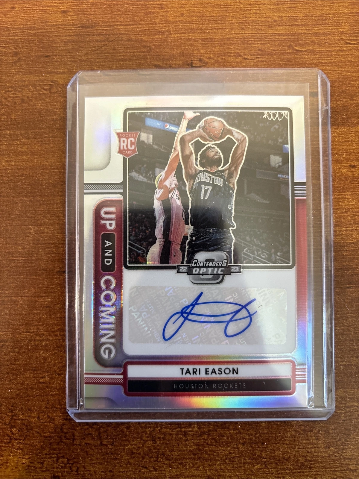 2022 Panini Contenders Optic TARI EASON RC Up and Coming Silver Prizm /125-HOU